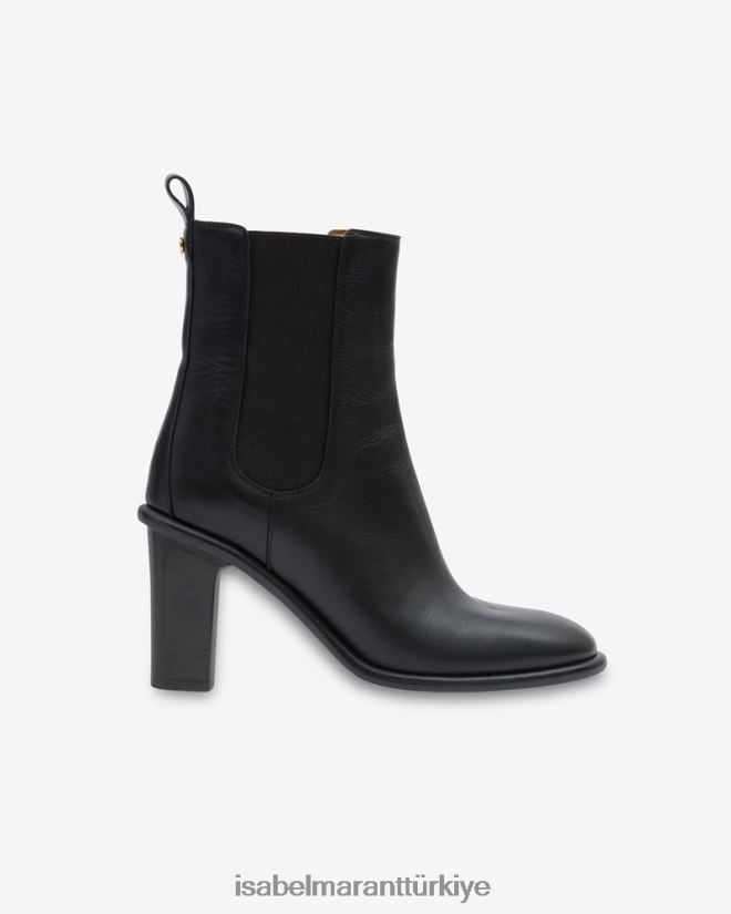 ayakkabı TR Isabel Marant üniseks gylya deri çizme siyah 42RDBH803