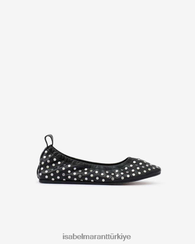 ayakkabı TR Isabel Marant üniseks belna bale ayakkabıları siyah 42RDBH895