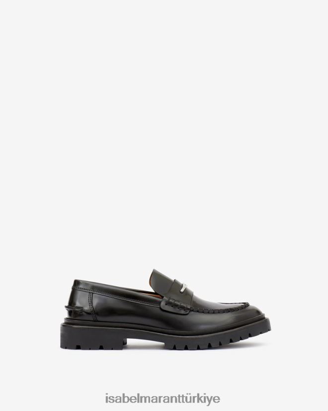ayakkabı TR Isabel Marant erkekler Frezzah loafer'lar siyah 42RDBH901