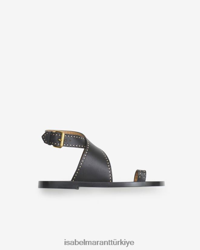 ayakkabı TR Isabel Marant üniseks jools çivili sandalet siyah 42RDBH879