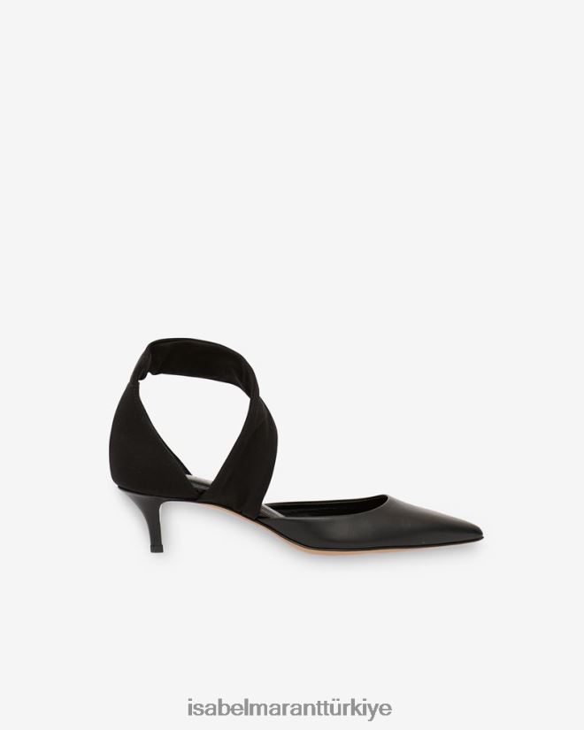 ayakkabı TR Isabel Marant üniseks perney deri pompalar siyah 42RDBH881