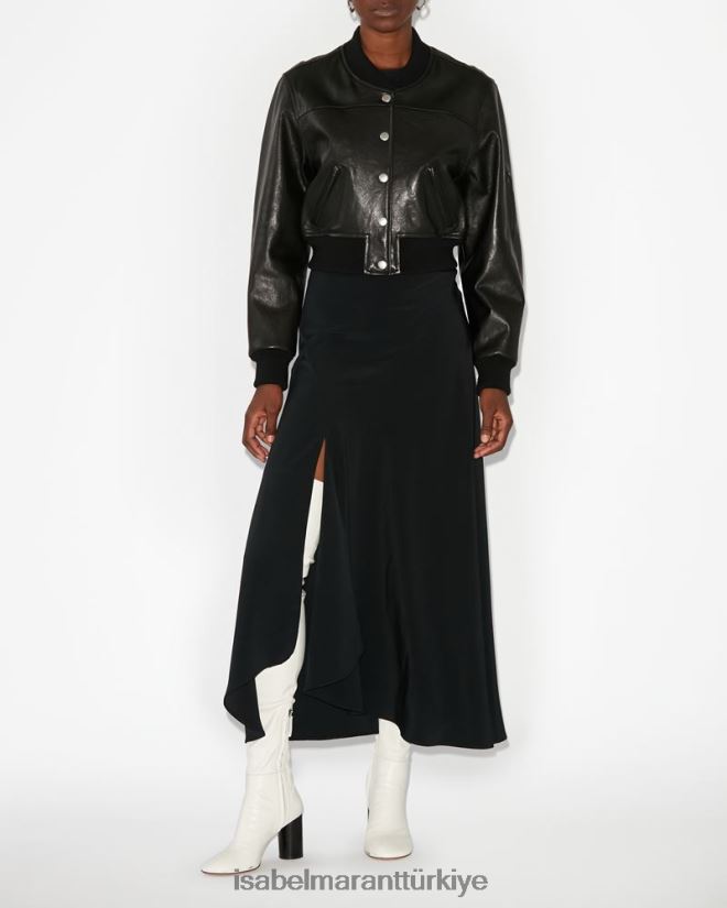 Giyim TR Isabel Marant kadınlar sakura etek siyah 42RDBH71